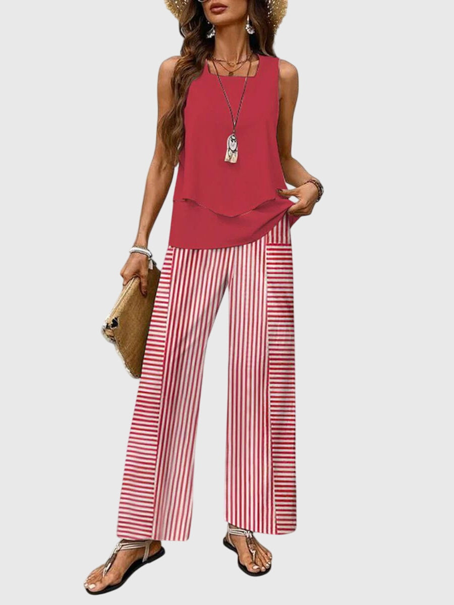 Brenda | Elegante conjunto de verano de dos piezas