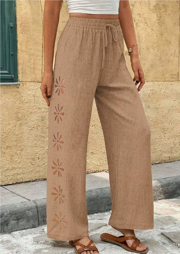 MERY | PANTALON DE APERTURAS FLORALES