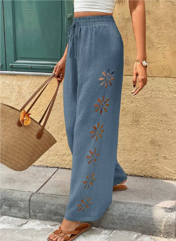 MERY | PANTALON DE APERTURAS FLORALES