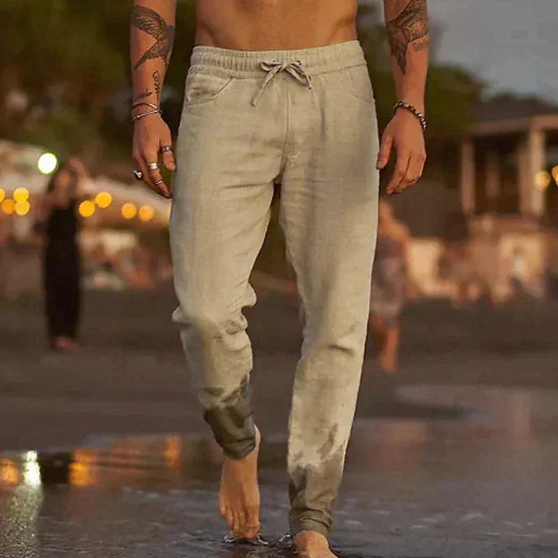Manuel | Pantalones de Playa de Lino