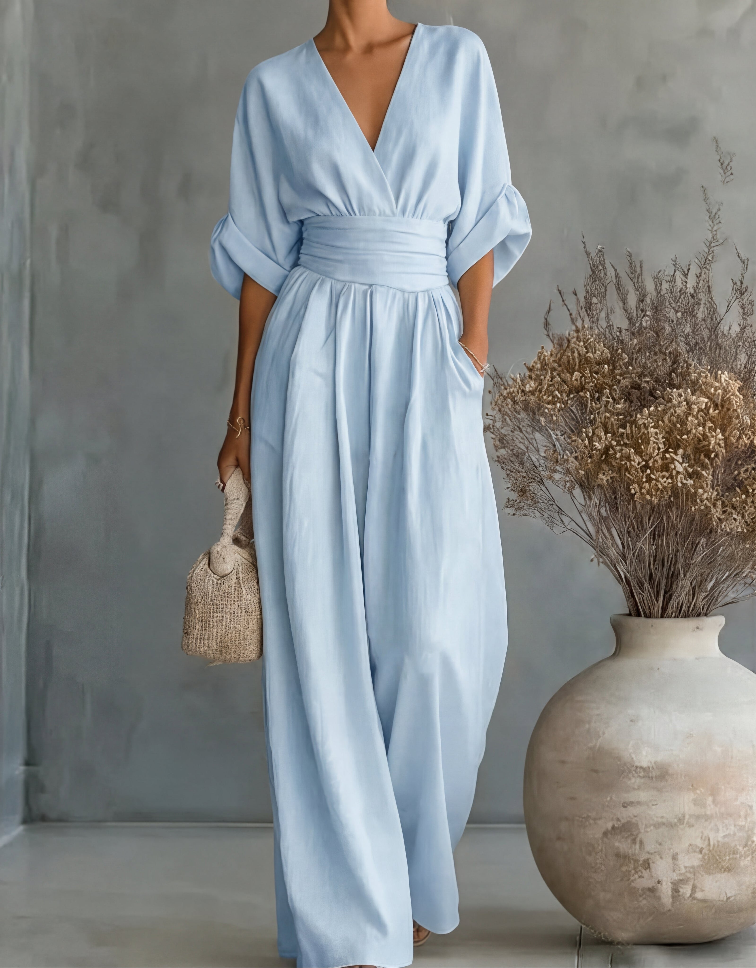 Elena – Un mono elegante y de corte fluido