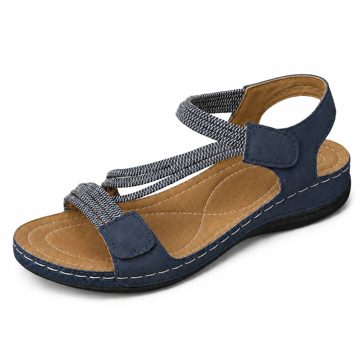 Lina | Sandalias planas con tiras trenzadas